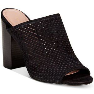 NEW ALDO Thiasa Suede Peep-Toe Mules